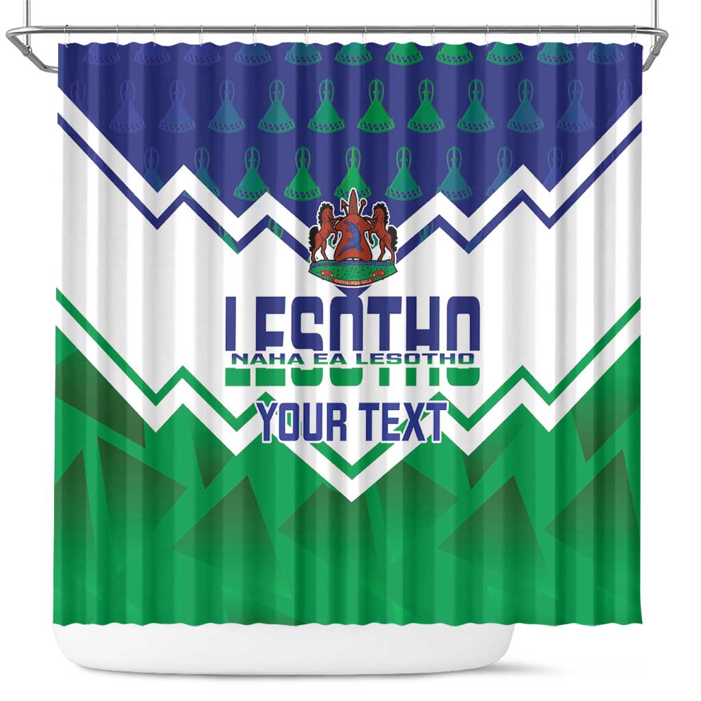 Personalised Lesotho Independence Day Shower Curtain Naha ea Lesotho Proud