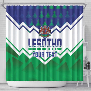 Personalised Lesotho Independence Day Shower Curtain Naha ea Lesotho Proud