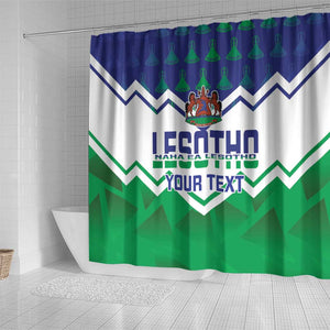 Personalised Lesotho Independence Day Shower Curtain Naha ea Lesotho Proud