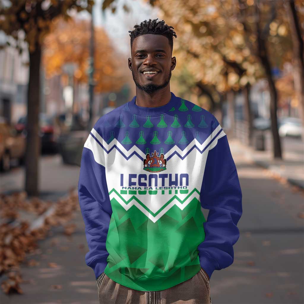 Personalised Lesotho Independence Day Sweatshirt Naha ea Lesotho Proud