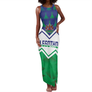 Personalised Lesotho Independence Day Tank Maxi Dress Naha ea Lesotho Proud