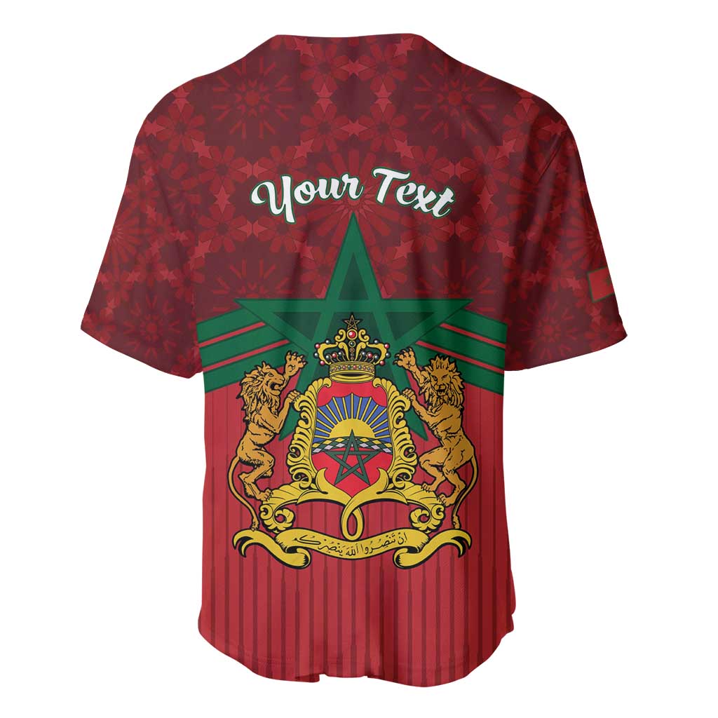 Personalized Afro Morocco Independence Day Baseball Jersey 1956 Proud Islamic Pattern - African Pride