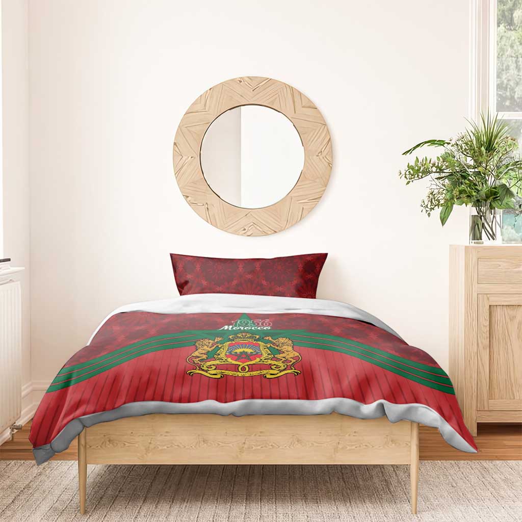 Afro Morocco Independence Day Bedding Set 1956 Proud Islamic Pattern - African Pride