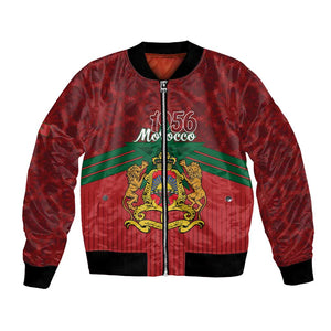 Personalized Afro Morocco Independence Day Bomber Jacket 1956 Proud Islamic Pattern - African Pride