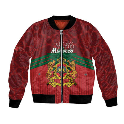 Personalized Afro Morocco Independence Day Bomber Jacket 1956 Proud Islamic Pattern - African Pride