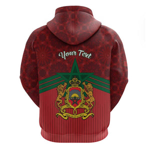 Personalized Afro Morocco Independence Day Hoodie 1956 Proud Islamic Pattern - African Pride