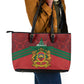 Afro Morocco Independence Day Leather Tote Bag 1956 Proud Islamic Pattern - African Pride