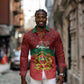 Personalized Afro Morocco Independence Day Long Sleeve Button Shirt 1956 Proud Islamic Pattern - African Pride