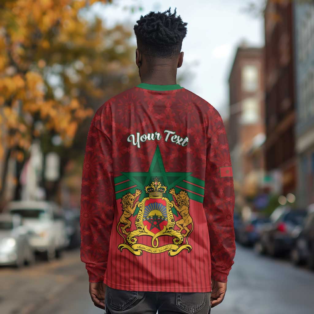 Personalized Afro Morocco Independence Day Long Sleeve Shirt 1956 Proud Islamic Pattern - African Pride