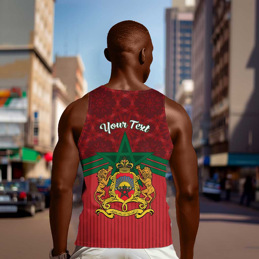 Personalized Afro Morocco Independence Day Men Tank Top 1956 Proud Islamic Pattern - African Pride