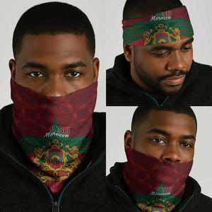 Afro Morocco Independence Day Neck Gaiter 1956 Proud Islamic Pattern - African Pride