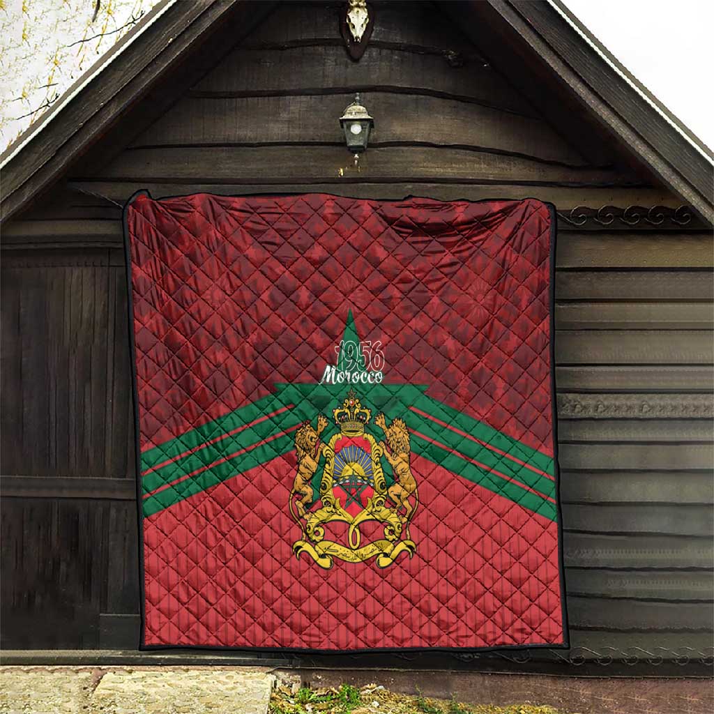 Afro Morocco Independence Day Quilt 1956 Proud Islamic Pattern - African Pride
