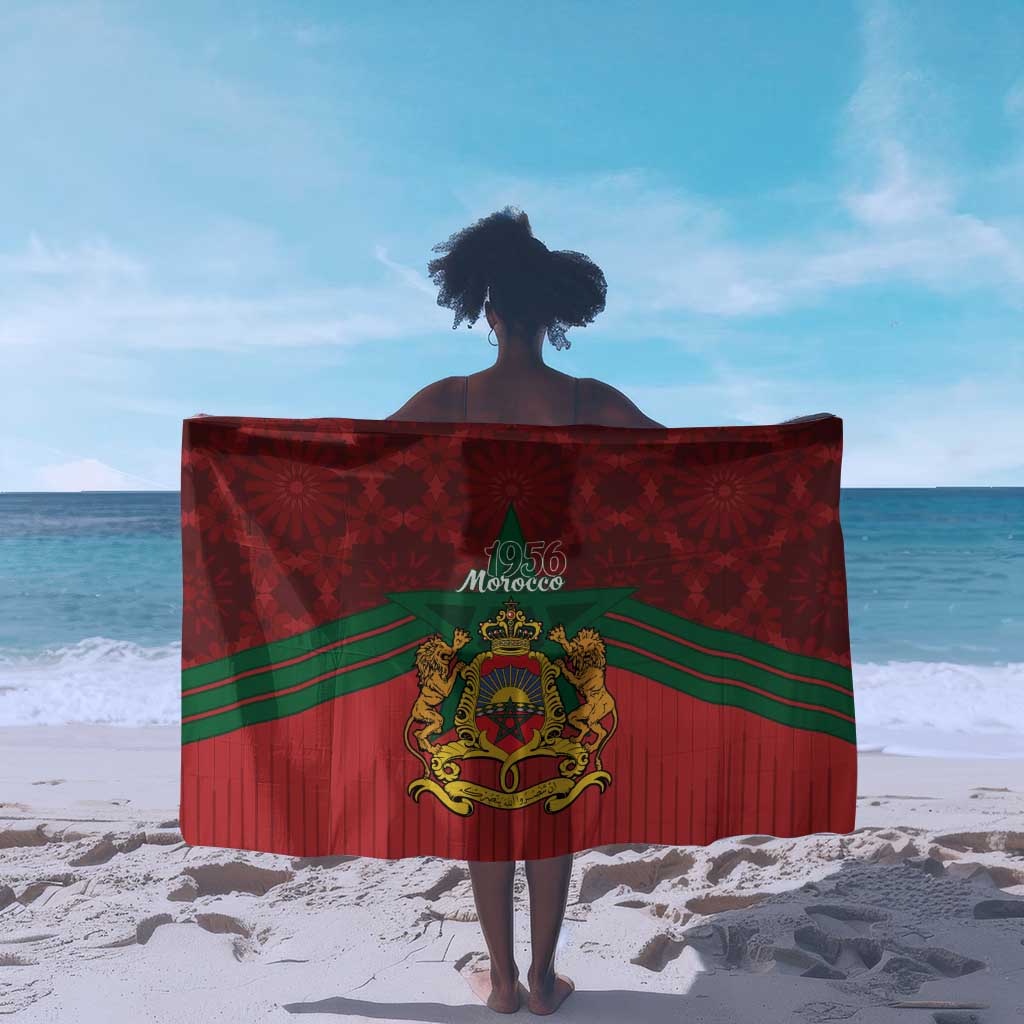 Afro Morocco Independence Day Sarong 1956 Proud Islamic Pattern - African Pride