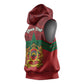 Personalized Afro Morocco Independence Day Sleeveless Hoodie 1956 Proud Islamic Pattern - African Pride