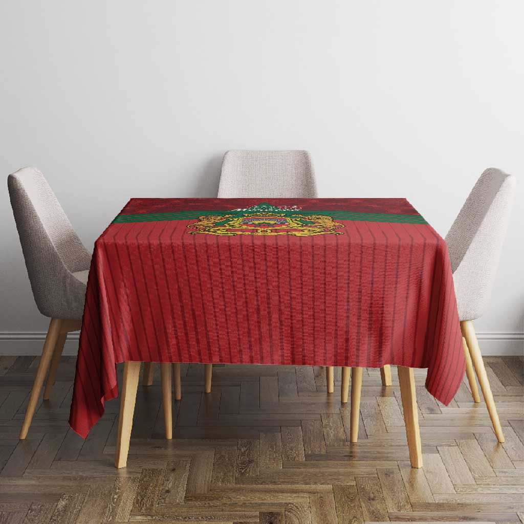 Afro Morocco Independence Day Tablecloth 1956 Proud Islamic Pattern - African Pride