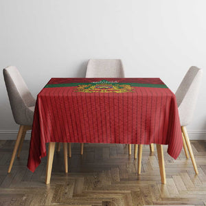 Afro Morocco Independence Day Tablecloth 1956 Proud Islamic Pattern - African Pride