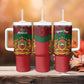 Personalized Afro Morocco Independence Day Tumbler With Handle 1956 Proud Islamic Pattern - African Pride