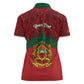 Personalized Afro Morocco Independence Day Women Polo Shirt 1956 Proud Islamic Pattern - African Pride