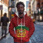 Personalized Afro Morocco Independence Day Zip Hoodie 1956 Proud Islamic Pattern - African Pride