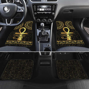 Afro Ancient Egypt Ankh and Eye Of Horus Car Mats Egyptian Hieroglyphs