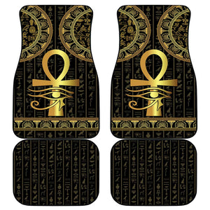 Afro Ancient Egypt Ankh and Eye Of Horus Car Mats Egyptian Hieroglyphs