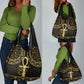 Afro Ancient Egypt Ankh and Eye Of Horus Grocery Bag Egyptian Hieroglyphs