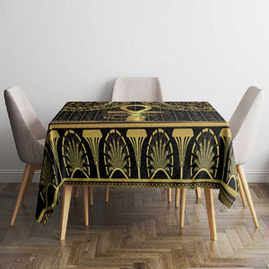 Afro Ancient Egypt Ankh and Eye Of Horus Tablecloth Egyptian Hieroglyphs