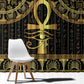 Afro Ancient Egypt Ankh and Eye Of Horus Window Curtain Egyptian Hieroglyphs