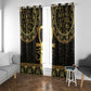 Afro Ancient Egypt Ankh and Eye Of Horus Window Curtain Egyptian Hieroglyphs