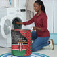 Afro Jamhuri ya Kenya Laundry Basket One People One Nation Massai Shuka Pattern - African Pride