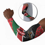 Kenya Jamhuri Day Arm Sleeves One People One Nation Massai Shuka Pattern