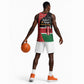Afro Jamhuri ya Kenya Basketball Jersey One People One Nation Massai Shuka Pattern - African Pride