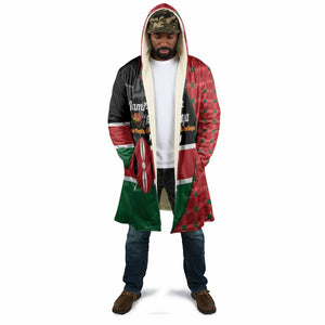 Kenya Jamhuri Day Cloak One People One Nation Massai Shuka Pattern