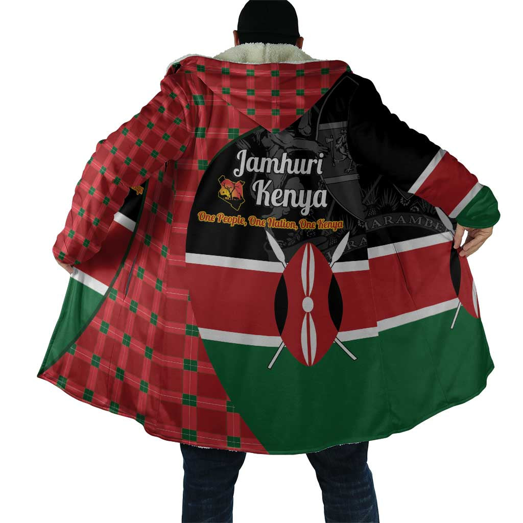 Kenya Jamhuri Day Cloak One People One Nation Massai Shuka Pattern