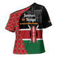 Kenya Jamhuri Day Cross Shoulder Shirt One People One Nation Massai Shuka Pattern