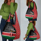 Afro Jamhuri ya Kenya Grocery Bag One People One Nation Massai Shuka Pattern - African Pride