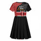 Afro Jamhuri ya Kenya Kid Short Sleeve Dress One People One Nation Massai Shuka Pattern LT14