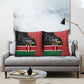 Kenya Jamhuri Day Pillow Cover One People One Nation Massai Shuka Pattern