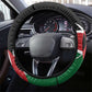 Afro Jamhuri ya Kenya Steering Wheel Cover One People One Nation Massai Shuka Pattern - African Pride