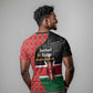 Afro Jamhuri ya Kenya T shirt One People One Nation Massai Shuka Pattern LT14
