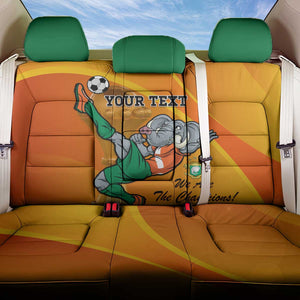 Custom Ivory Coast Football Back Car Seat Cover 2024 Mascot With Champions Trophy