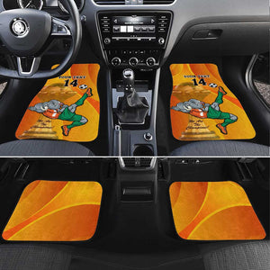 Custom Ivory Coast Football Car Mats 2024 Mascot With Champions Trophy