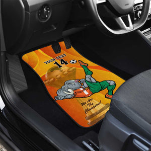 Custom Ivory Coast Football Car Mats 2024 Mascot With Champions Trophy