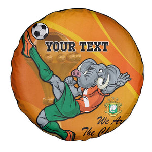 Custom Ivory Coast Football Spare Tire Cover 2024 Mascot With Champions Trophy