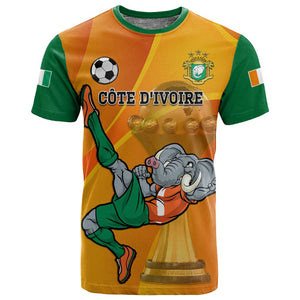 Custom Ivory Coast Football T shirt 2024 Mascot With Champions Trophy