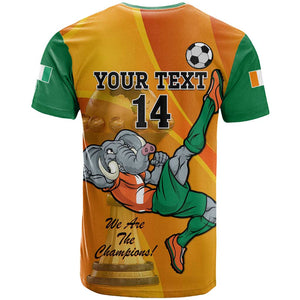 Custom Ivory Coast Football T shirt 2024 Mascot With Champions Trophy