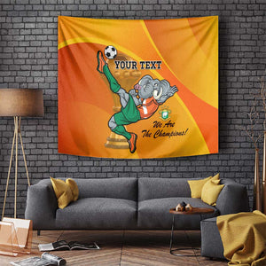 Custom Ivory Coast Football Tapestry 2024 Mascot With Champions Trophy