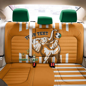 Custom Ivory Coast Football Back Car Seat Cover Les Elephants 3rd Champions Proud