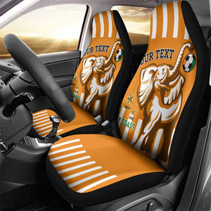 Custom Ivory Coast Football Car Seat Cover Les Elephants 3rd Champions Proud