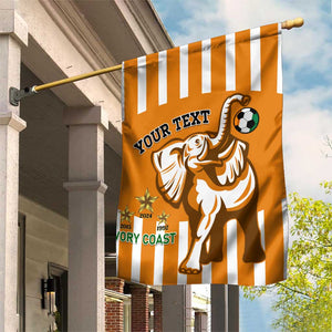 Custom Ivory Coast Football Garden Flag Les Elephants 3rd Champions Proud